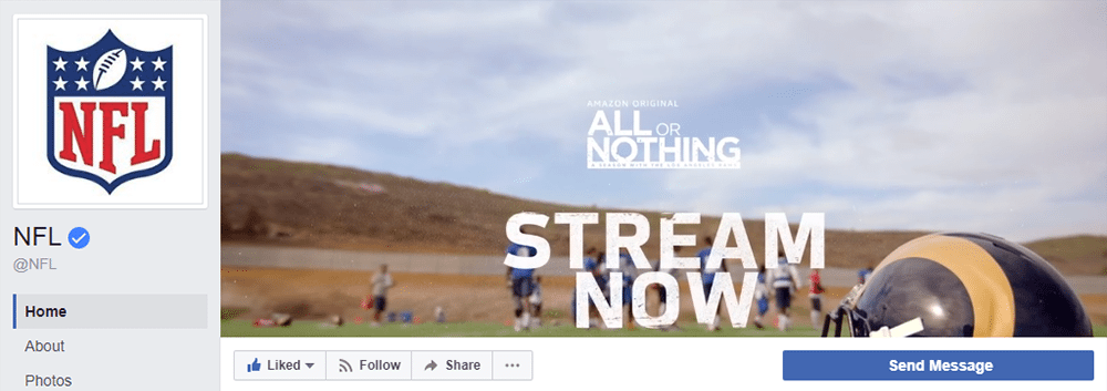 Facebook Cover Video Inspiration NFL