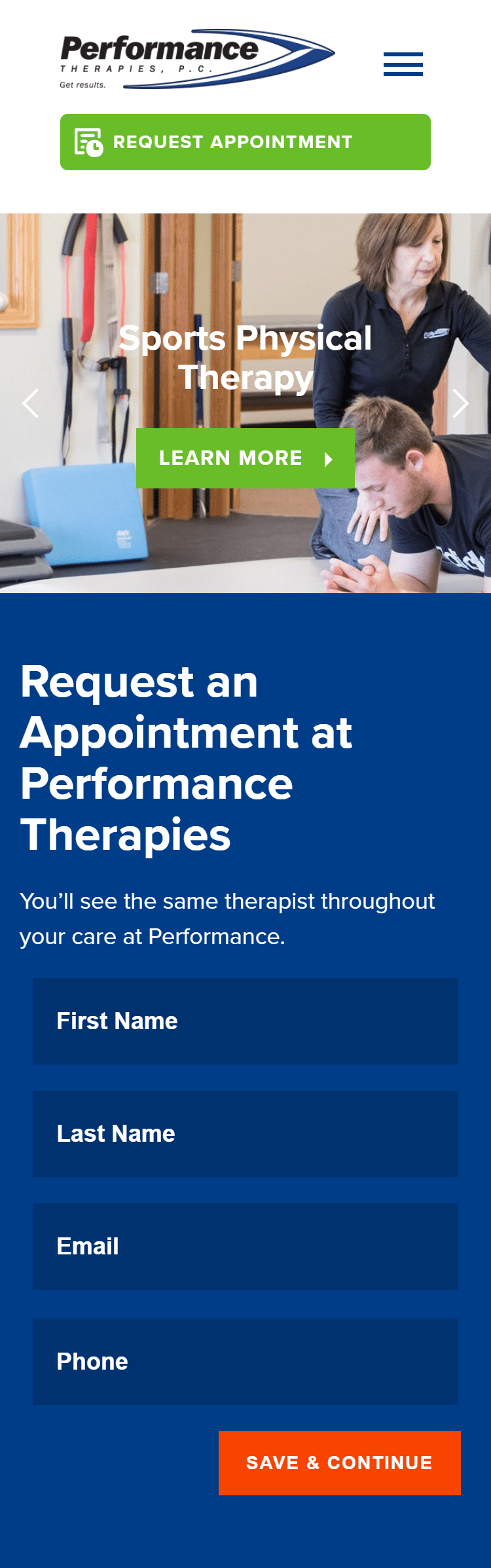 Performance therapies mobile